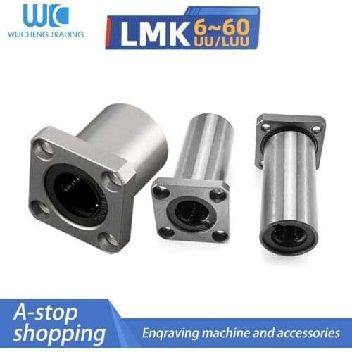 1/2/4PC precision open linear bearing, inner core of automatic movement , LMK6/8/10/12/13/16/20/25/30/35/40/50/60UU-LUU