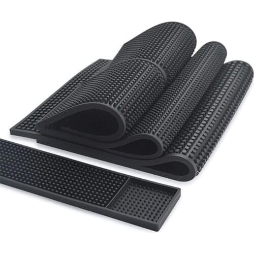 Anti-slip Bar Rubber Mat PVC Pad Coaster Kitchen Placemat Barber Insulation Cup Mug Set Beer Whiskey Waterproof Bar Accessories