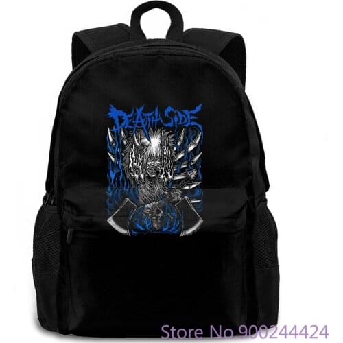 DEATH SIDE OFFICIAL Gism Lip Cream Kuro Gauze Anti Cimex Japanese Punk Leisure women men backpack laptop travel school
