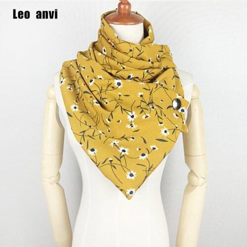 Hot sale chiffon silk print Flowers ring scarf with buttons fashion foulard femme hijab women scarf and shawl