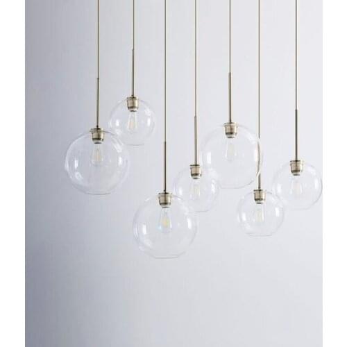 Nordic LED Pendant Lights Glass Kitchen Hanging Lamp Home Decor Light Fixtures Dining Living Room Pendant Lamp Indoor Lightng