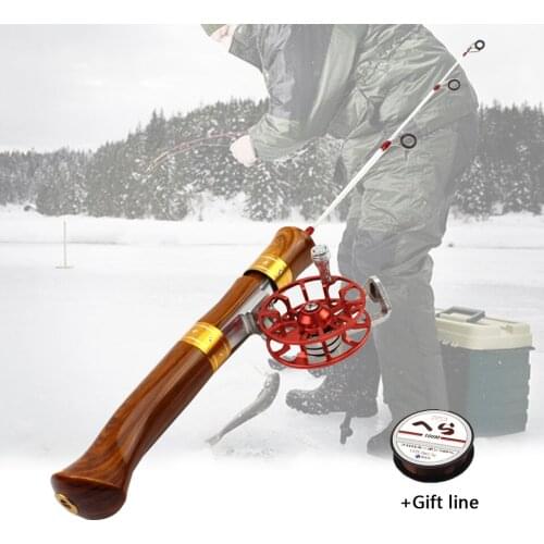 Ice fishing rod with reel 54cm Ice Fishing Rod reel set Winter Fishing Rods Carbon River Shrimp Carp Fishing Pole Fishing Tackle