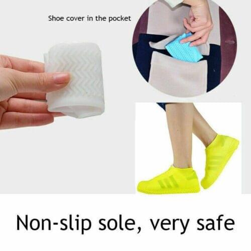 Waterproof Shoe Cover Silicone Material Unisex Shoes Protectors Rain Boots for Indoor Outdoor Rainy Days