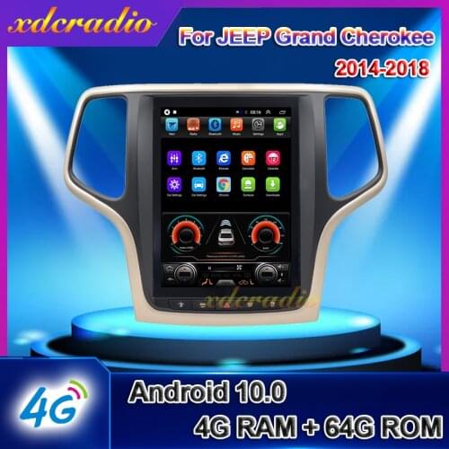 Xdcradio 10.4" Android 10.0 For JEEP Grand Cherokee Car Radio Car DVD Multimedia Player Auto GPS Navigation 4G Stereo 2014-2018