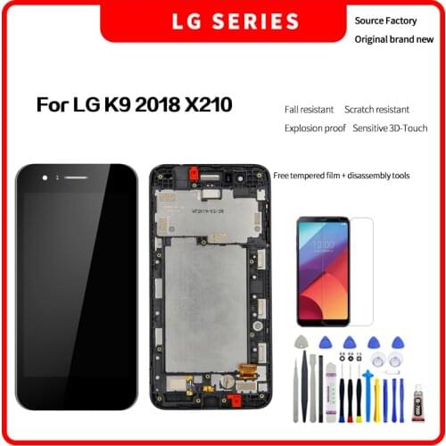 For LG K9 2018 X210 LCD Display Touch Screen Digitizer Assembly For LG K9 2018 LCD Screen with Disassembly tools