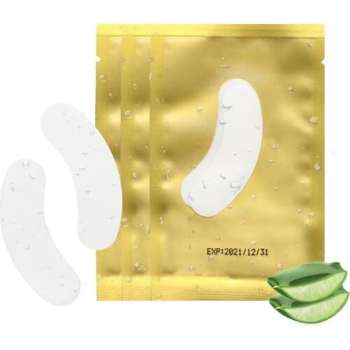 50 Pair Mini Eyelash Pad Gel Patch Grafting Eyelashes Under Eye Patches for Eyelash Extension Paper Sticker Wraps Makeup Tools