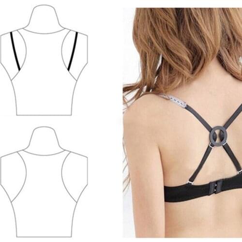9Pcs Bra Clip Buckles Wedding Bra Straps Shadow-Shaped Buckle Conceal Bra Buckle