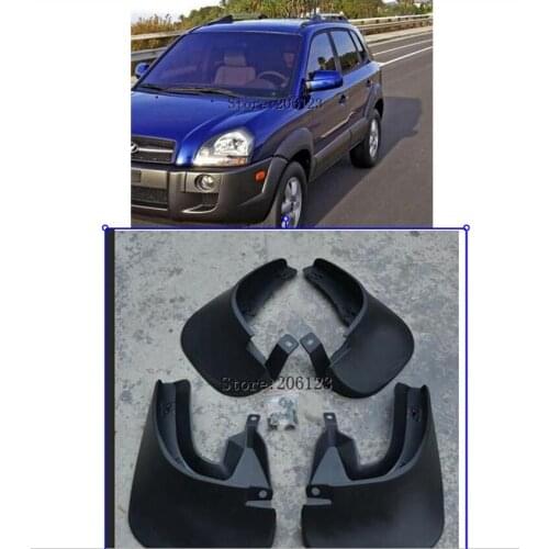 Accessories 4PCS/SET FIT FOR 2005 2006 2007 2008 2009for HYUNDAI TUCSON MUD FLAP FLAPS SPLASH GUARD MUDGUARD