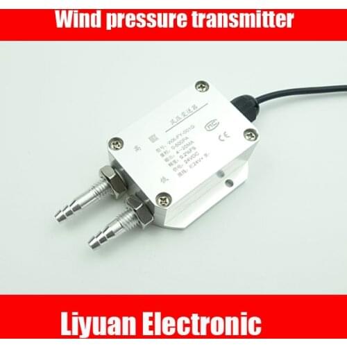 Air differential pressure transmitter micro wind pressure sensor tube transducer 0~50Pa 10KPa 20KPa 4-20mA 0-5V 0-10V 24VDC