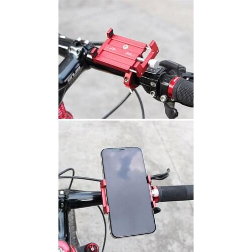 Aluminum Alloy Mobile Phone Holder Bracket Mount for Motorcycle Mountain Bicycle mobile phone bracket for bicycle#30