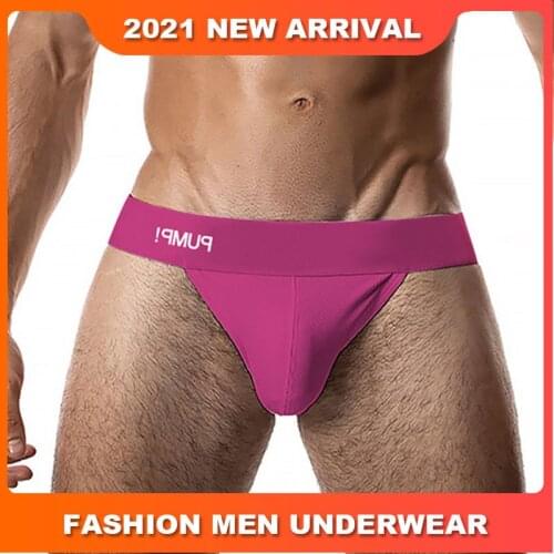 Cotton Gay Men Sexy Underwear Thong Men Jockstrap Hot Sale Mens Thongs And G strings Men Lingerie Cueca