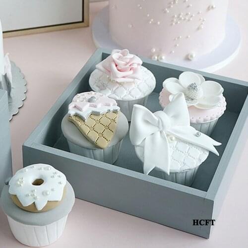 Artificial cake props newborn baby 1st birthday decoration ice cream bowknot rose flower simulation fake cup cake model