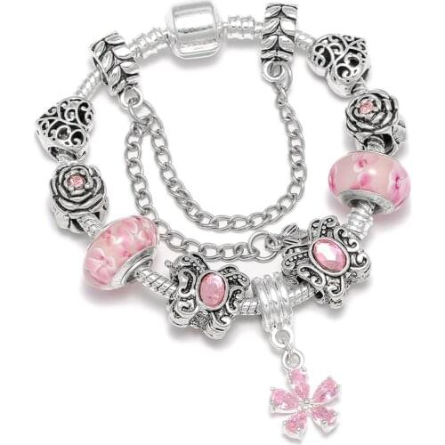 BRACE CODE Classic Harry Film Magic Wings Pendant Beads Charm Bracelet For Women Cartoon Mickey Fine Bracelet Gift