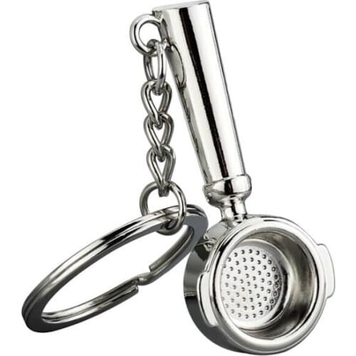 Mini Coffee Tools Keyring Key Chain Coffee Utensil Pendant Key Ring Keychain Party Supplies LX2027