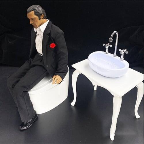 New Arrival 1/6th Model Toilet Mini Toilet Decoration For Soldier Doll Figures Collectable OB Scene Components