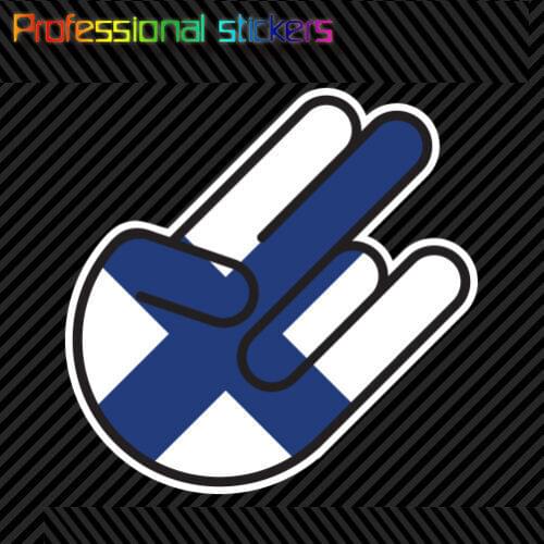 Finnish Shocker Sticker Die Cut Decal Self Adhesive Vinyl Finland FIN FI Stickers for Motos, Cars, Laptops, Phone