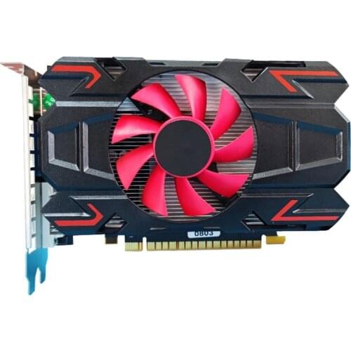 OOTDTY Portable HD7670 4GB DDR5 128 Bit Independent Gaming Graphics Card PCI Express 2.0 16X with Cooling Fan for games