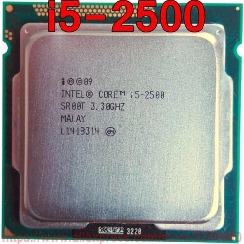 Original Intel CPU Xeon i5 2500 SR00T Processor 3.30GHz 6M Quad-Core i5-2500 Socket 1155 free shipping speedy ship out