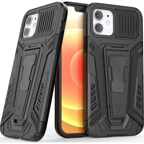 Shockproof Armor Ring Holder Phone Case For iPhone 11 12 Pro Max 7 8 Plus X XS Max XR Lens Protection Ring Stand Phone BackCover