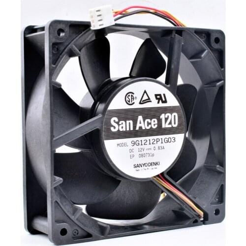 Original 9G1212P1G03 12cm 12038 120x120x38mm 12V 0.83A server chassis large air volume cooling fan