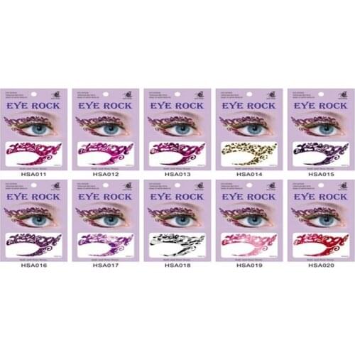 Brand new holiday party eye rock temporary waterproof artistic makeup sticker eye line tatoo
