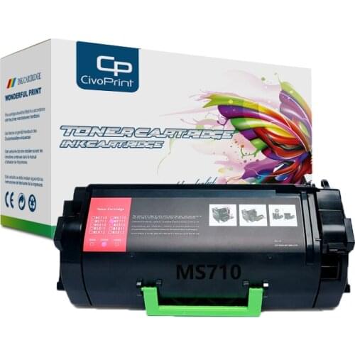 Civoprint Compatible toner cartridge MS710 for Lexmark MS710dn MS711dn printer