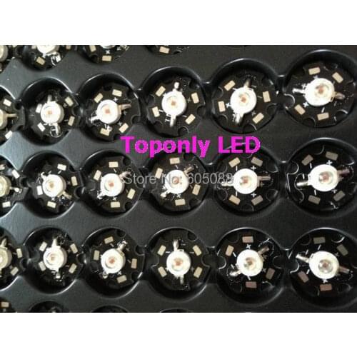 3w deep red color 660nm led beads lamp with 20mm pcb ideal source lighting for Aquariums /hydroponic greenhouse plants growing