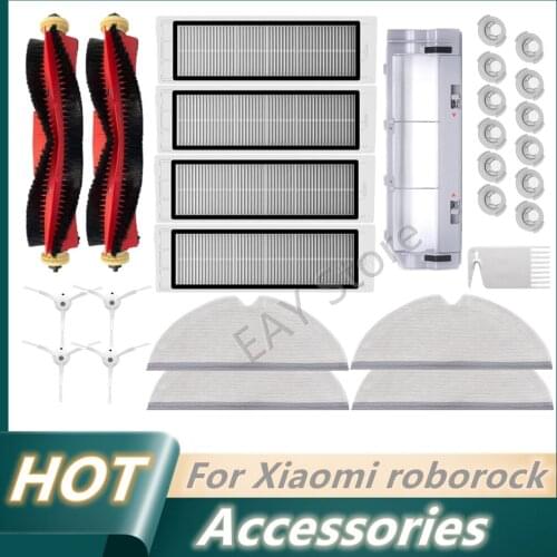 For xiaomi roborock s5 max S50 S6 S60 S4 s6max main brush side brush mop filter vacuum cleaner robot vacuum cleaner accessories