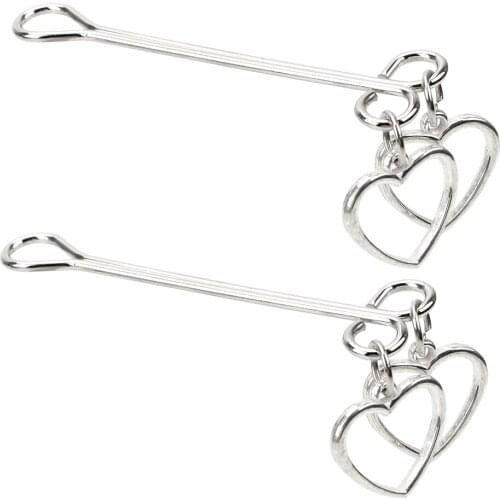 1 Pair Adult Products Nipple Clamps Adult Games Heart Shape Pearl Shape Sex Toy for Women Couples