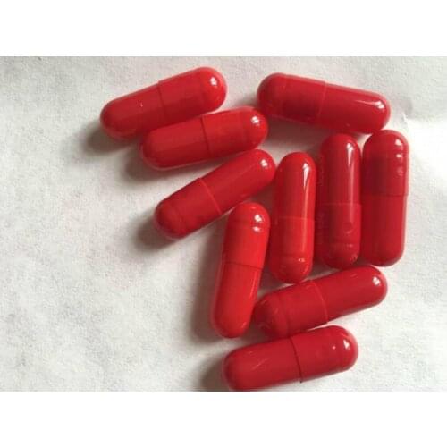 10,000pcs Capsule Clear red Hard Empty Gelatin Capsules,Gelatin Empty Capsules 0# Vacant Capsules