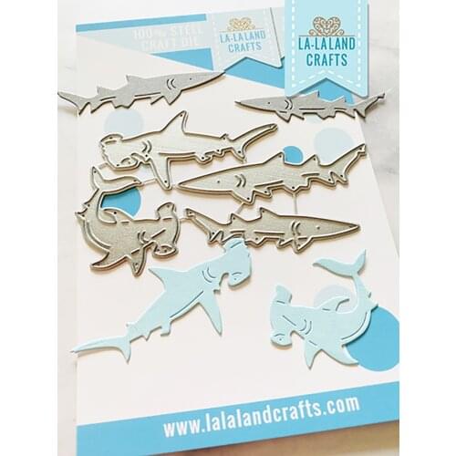 2021 Dies Scrapbooking New Metal Shark Cutting Dies Craft Embossing Make Paper Greeting Card Template DIY Decoration Handmade