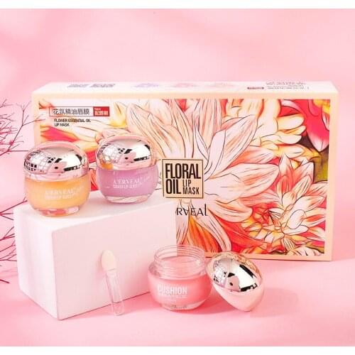 3PCS/SET Lip mask set fade lip wrinkles, exfoliating dead skin and anti-chapped lip balm Anti-Cracking Organic Lip Balm Lip Care