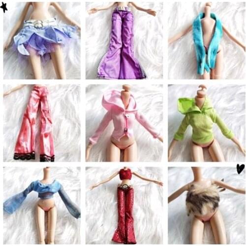 30cm doll bratz doll Monster High School Doll Clothes Skirt Suit Replacement Play Clothes 12