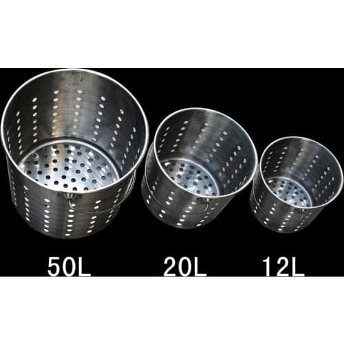 304/201 stainless steel soup basket marinade basket drain bucket filter leather slag home brewing accessories leaky bucket