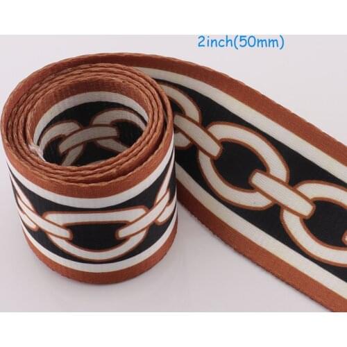 5cm Stripe Webbing Ribbon Handbag Webbing Strap Backpack Strap Ribbon Knapsack Luggage Belt Strap