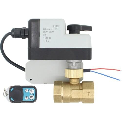 AC100-230V AC DC9-30V with remote control Electric Motorized ball valve 2-wire control normally open normally closed valve