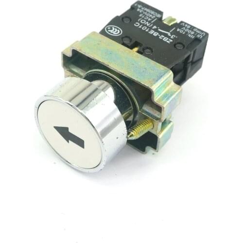 22mm Mount 1 Normal Open Momentary Flush Round White Pushbutton Switch 22mm Arrow Mark XB2BA3341C