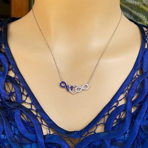 Endless And Endless 925 Sterling Silver Necklace Women Girls Gift Jewelry Accessories Fashion Handmade Elegant Chain