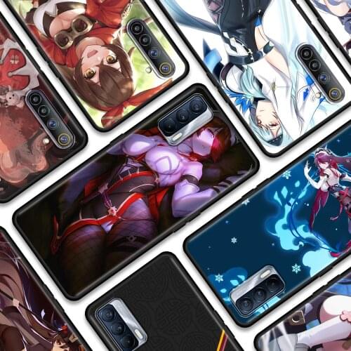 Phone Fundas For Realme V15 V13 GT Neo C25 C21 C20 C15 C11 C3 8 7 6 X50 Q2 Pro Q2i Cover genshin impact Case Capa Guscio