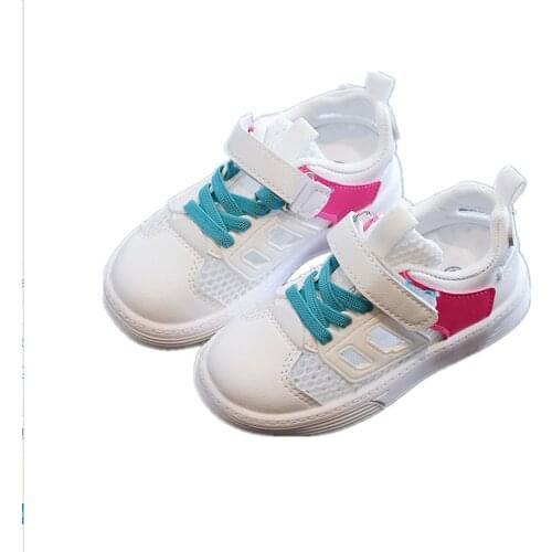 Childrens Net Shoes 2021 Summer New Girls Fashion Hollow Air Mesh Casual Shoes Boys Sports Sneakers Flats Hot Causal Student