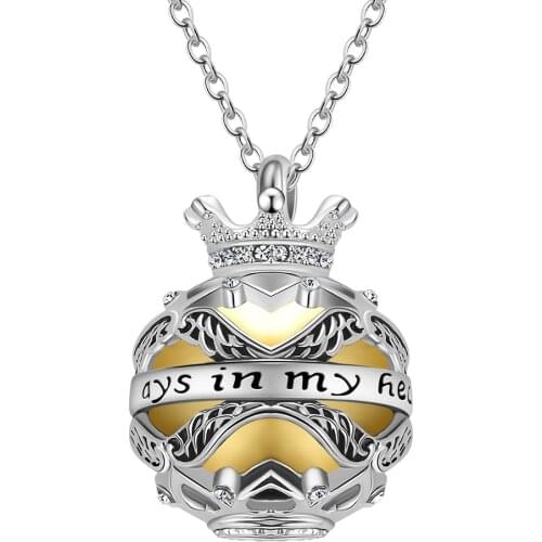 Dropshipping Always in My Heart Cremation Urn Necklace for Ashes Memorial Pendant Necklace Jewelry