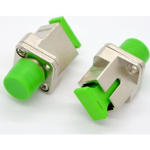 GONGFENG 20PCS NEW FC-SC Single Core Switch Fiber Connector APC Rhombus Flange Coupler Adapter Special Wholesal