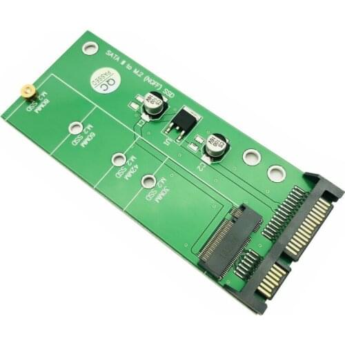 H1111Z NGFF ( M2 ) SSD to 2.5" SATA Adapter M.2 2.5 inch NGFF SSD to SATA3 Convert Card Expansion Card Add On Card for Computer