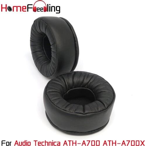Homefeeling Ear Pads for Audio Technica ATH-A700 ATH-A700X Headphones Velour Ear Cushions Sheepskin Leather Earpads Replacement