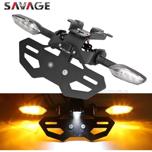 Fender Eliminator LED Turn Signal For YAMAHA MT07 FZ07 2014-2021 MT-07 FZ-07 2020 Motorcycle Tail License Plate Holder Light MT