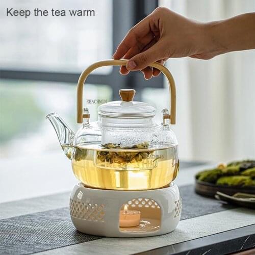 Ceramic teapot holder base tea heater insulation base tea coffee tea heater water heater teaware heating base