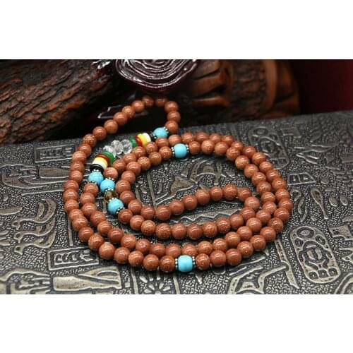 Brown Necklace Christmas Charms Natural Round Tiger Eye Amazonite Garnet Agates