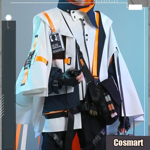 Game Arknights Executor Sectator Officer Handsome Daily Uniform Cosplay Costume With Bags Halloween Suit For Men Outfit New