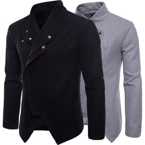 New Mens Fashion Jackets Collar Slim Leather Jacket Coat Outwear Jackets Collar