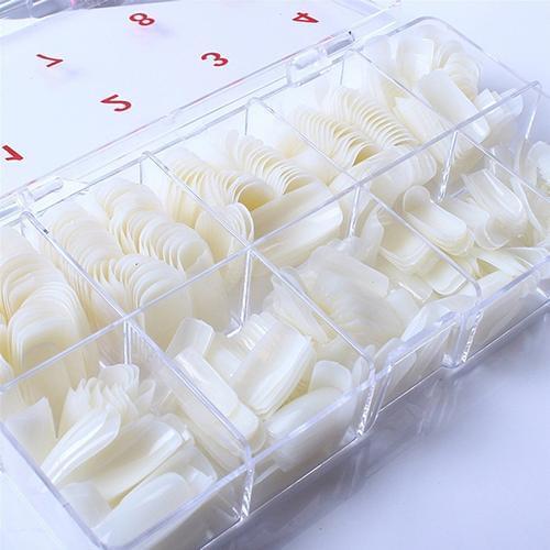 NEW 1box 500Pcs Fashion Full Cover False Nails Fake Tips DIY With Box Beauty Tool Full cover,price but professional salon look